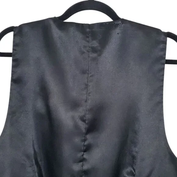 Vintage 1993 Looney Tunes 100% Silk Vest Mania Size S Tweety Bugs Taz Daffy Mens - Picture 4 of 7